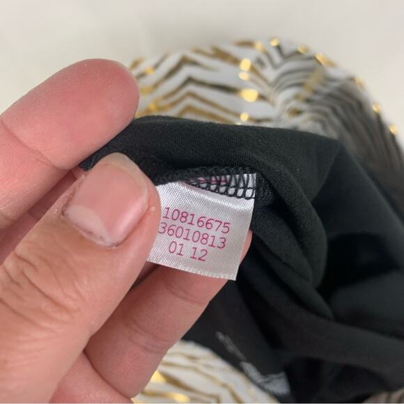 Victoria's Secret Pink Yoga size medium fold over flare pants gold zebra y2k - Picture 5 of 9